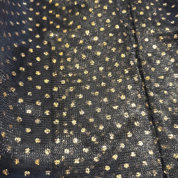 Gold Polka Dot Mesh Tutu - Picture 2 of 2